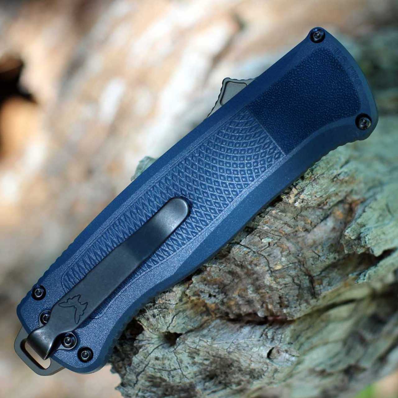 Benchmade Shootout OTF AUTO CPM-CruWear钢 Grivory尼龙手柄 5370FE-01 蓝色 2450