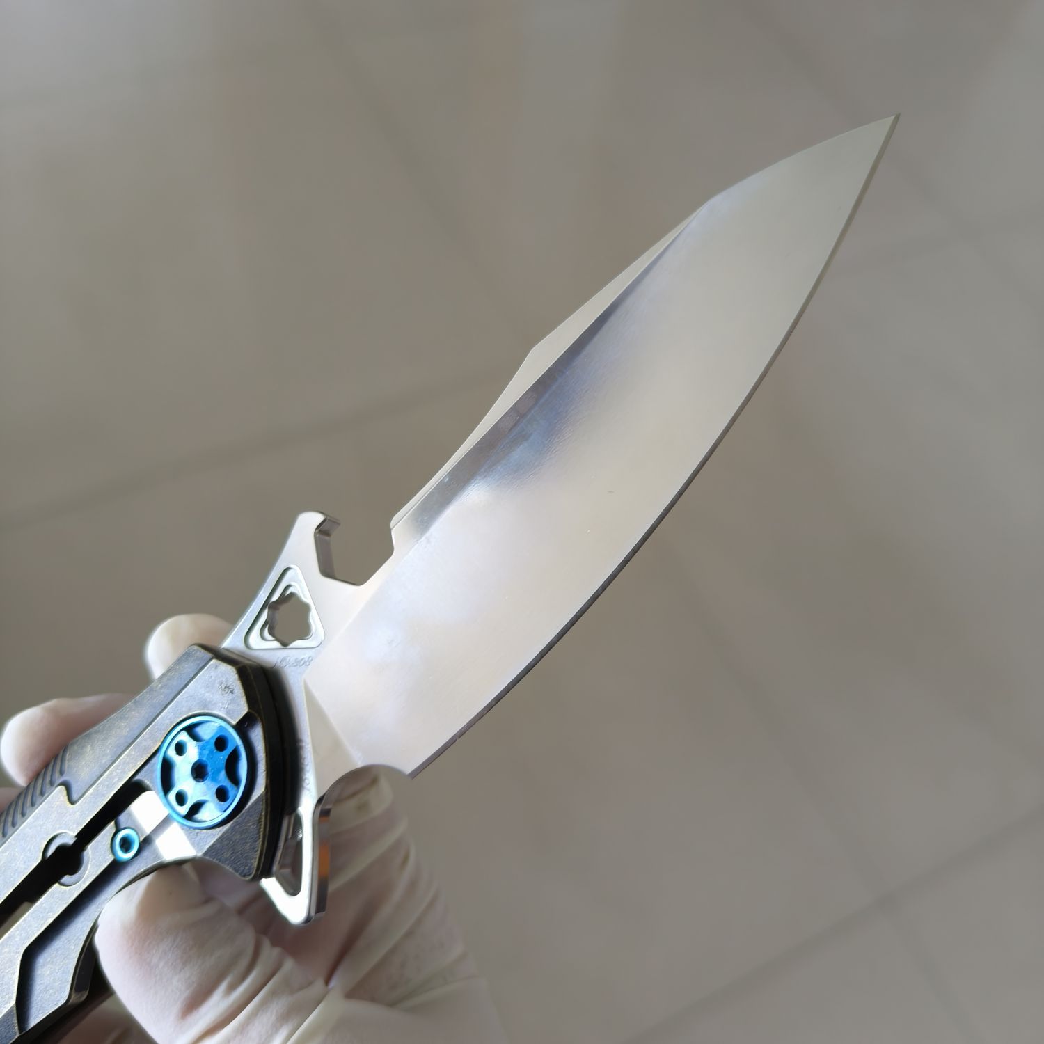 【售完】Rike Knives M3 154CM钢 G10+铜柄 原价860 特价499