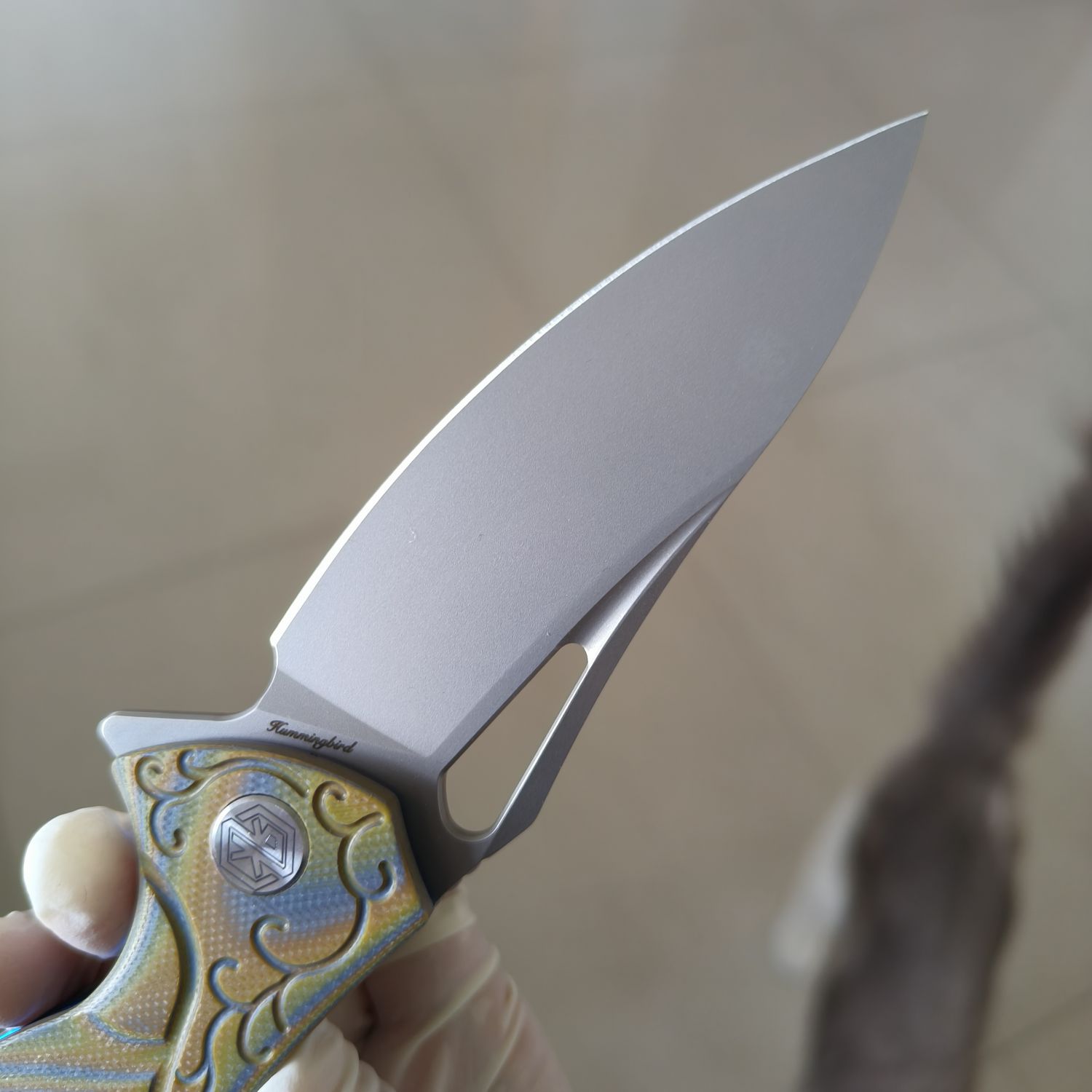【售完】Rike Knives 大蜂鸟 N690co钢 G10柄 原价680 特价399