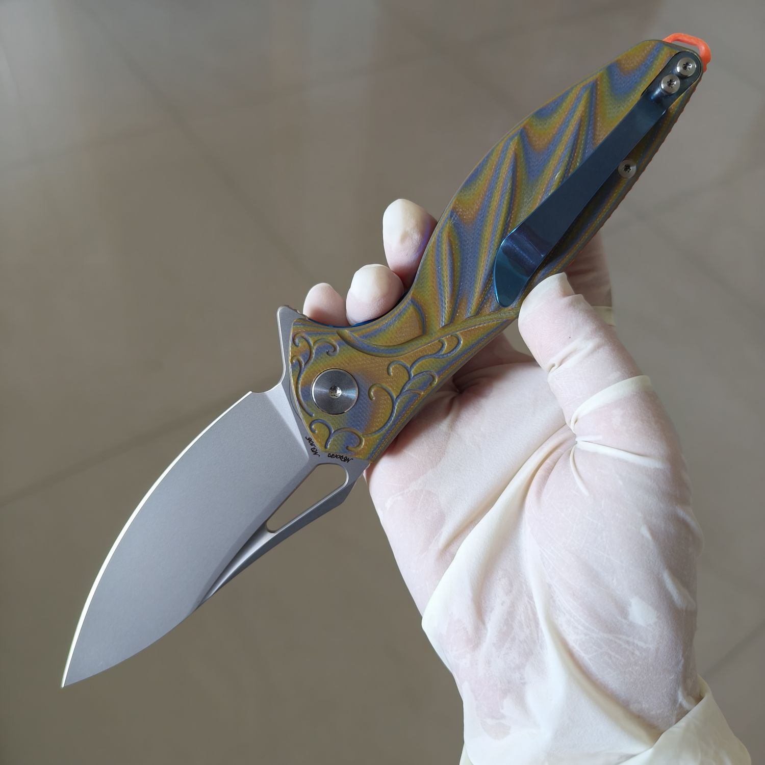 【售完】Rike Knives 大蜂鸟 N690co钢 G10柄 原价680 特价399