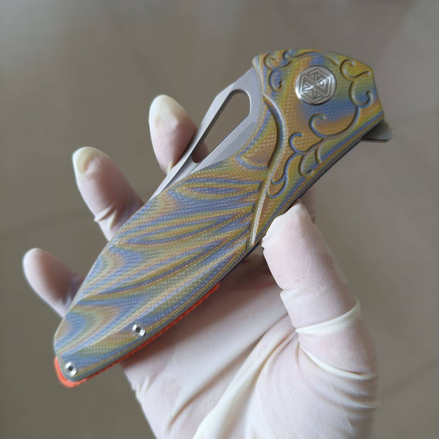 【售完】Rike Knives 大蜂鸟 N690co钢 G10柄 原价680 特价399