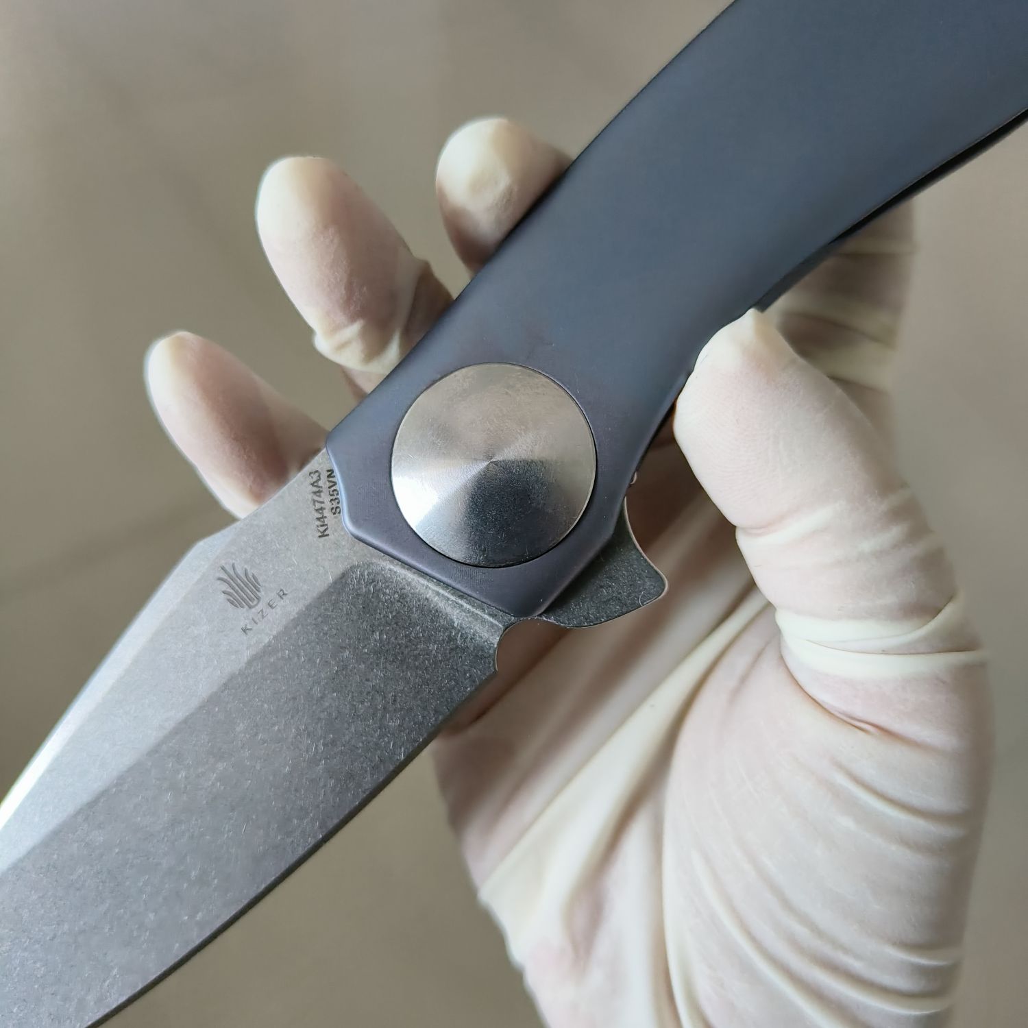 【售完】Kizer Knives S35VN钢 钛柄 KI4474A3 原价1580 特价699