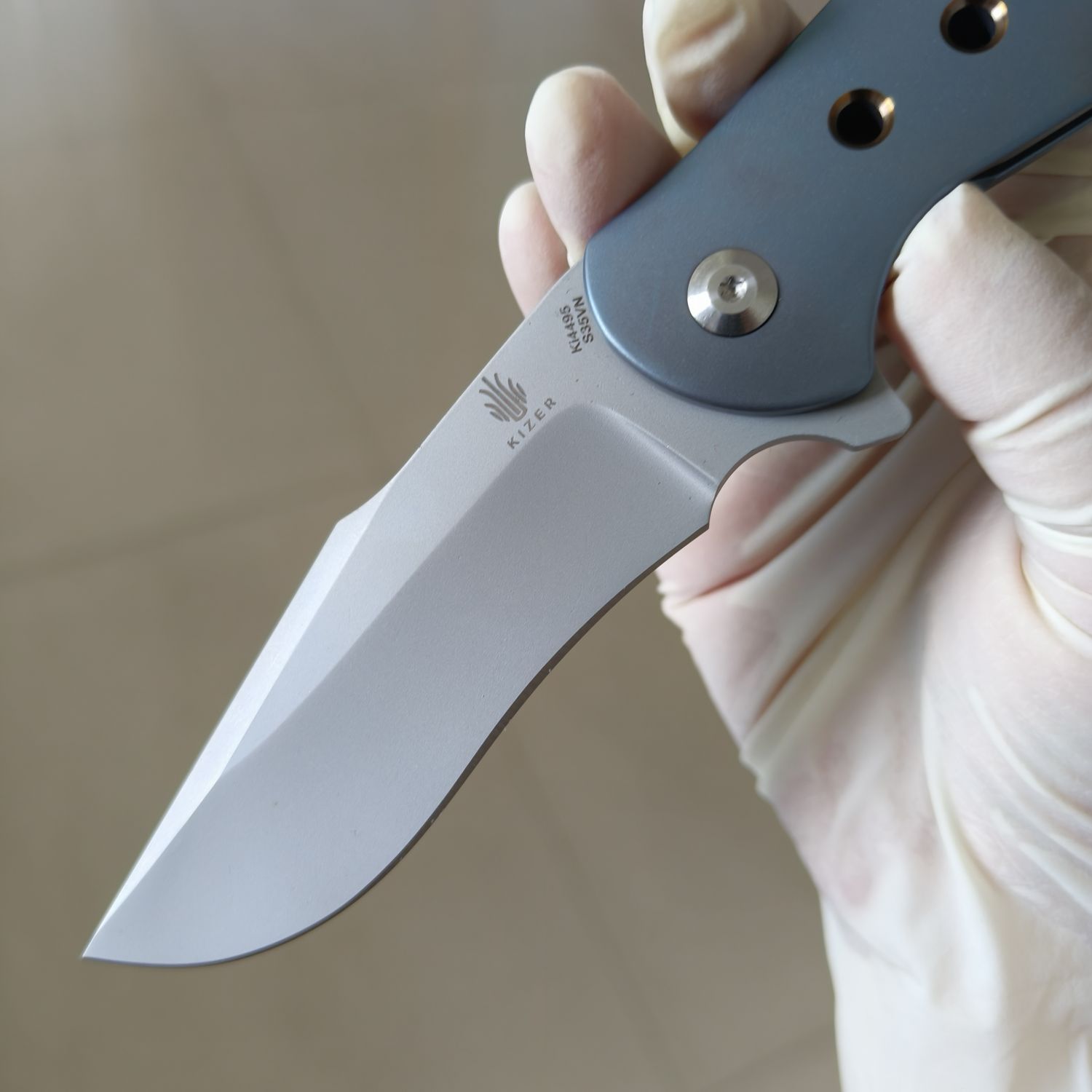【售完】Kizer Knives S35VN钢 钛柄 Ki4495 原价1680 特价799