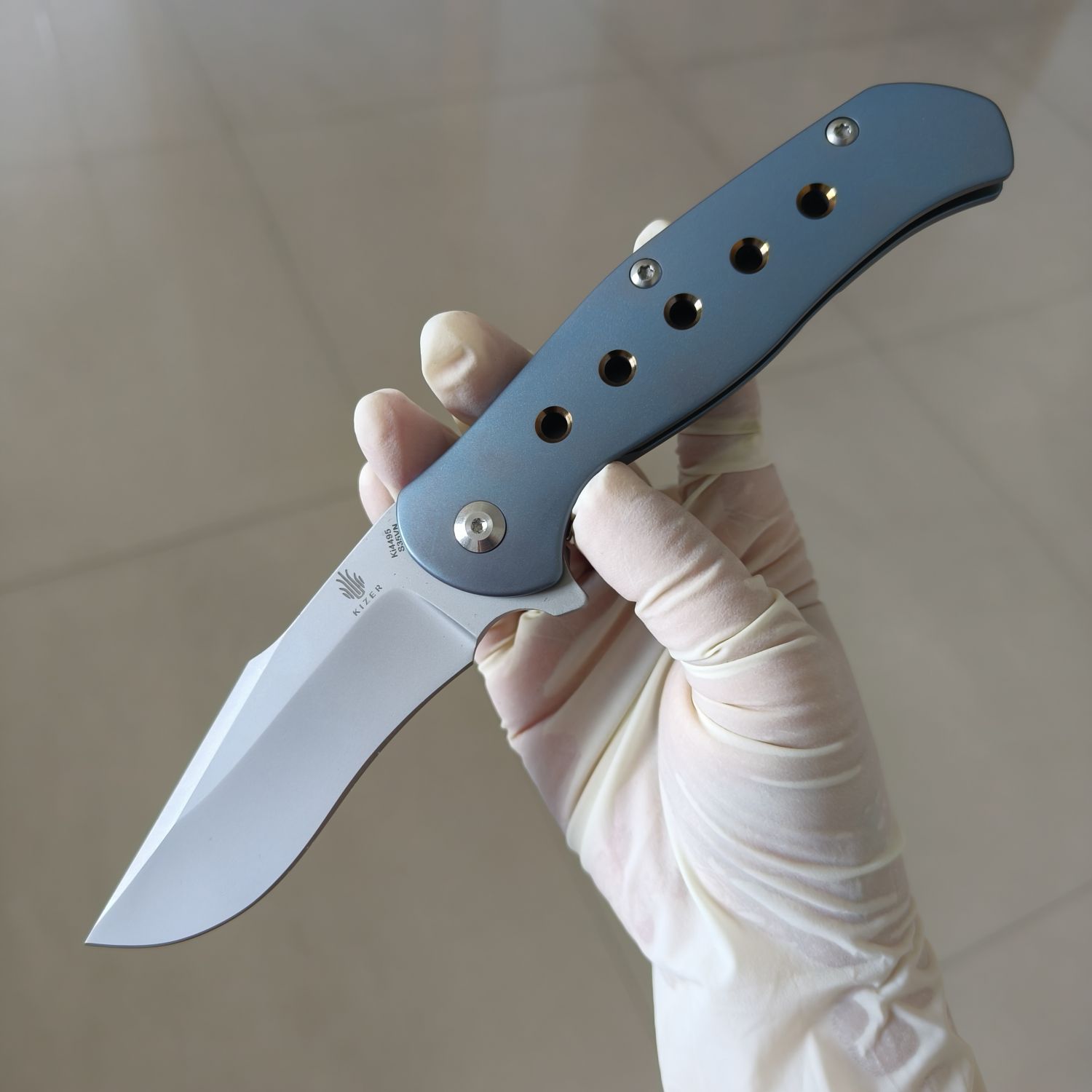 【售完】Kizer Knives S35VN钢 钛柄 Ki4495 原价1680 特价799