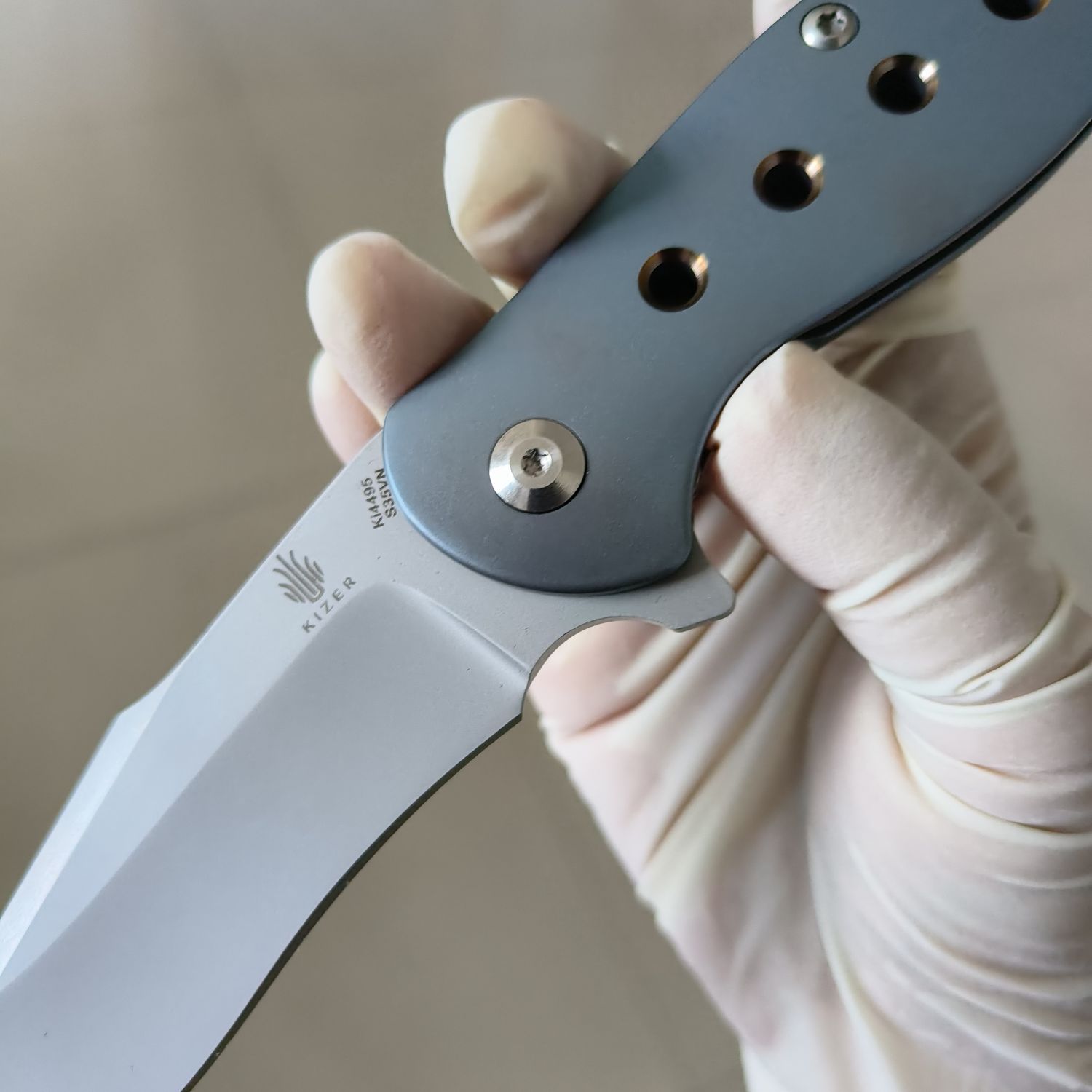 【售完】Kizer Knives S35VN钢 钛柄 Ki4495 原价1680 特价799