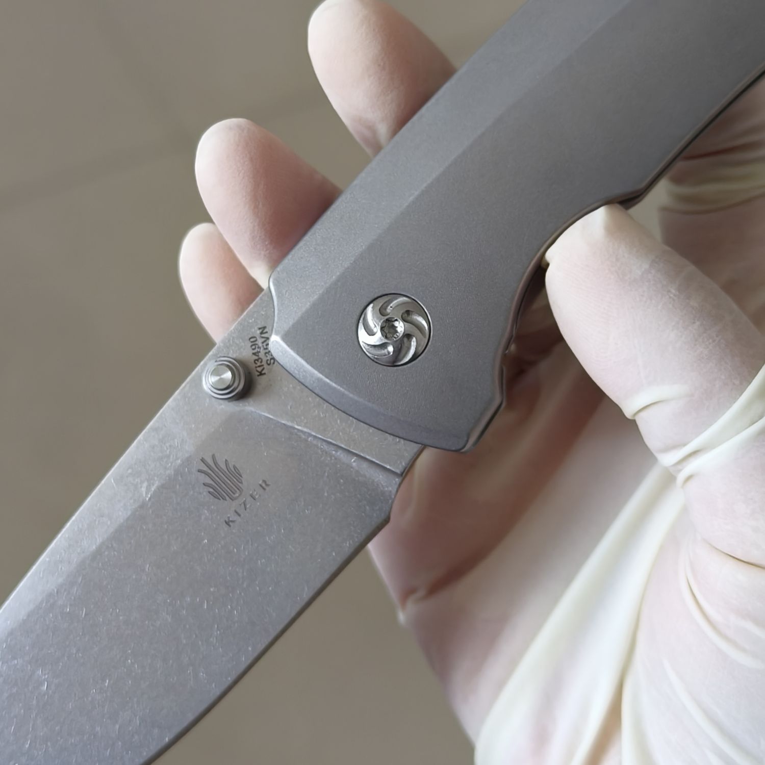 【售完】Kizer Knives T1 S35VN 钛柄 Ki3490 原价1160 特价399