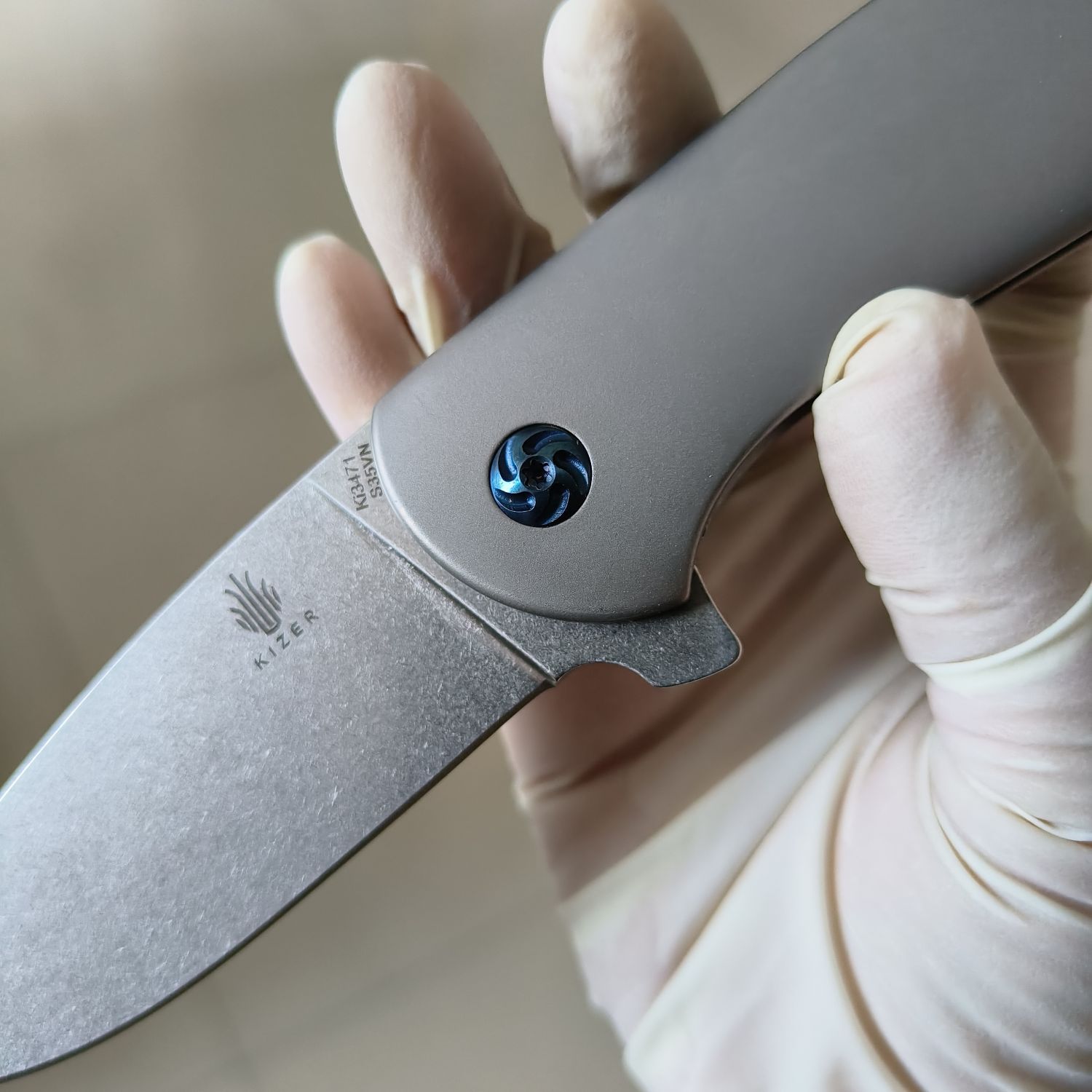 【售完】Kizer Knives Gemini S35VN钢 钛柄 Ki3471 原价1260 特价599