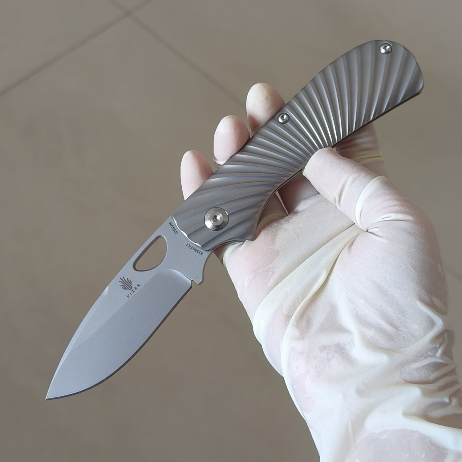 【售完】Kizer Knives Zipslip S35VN钢 钛柄 Ki3507 原价688 特价388