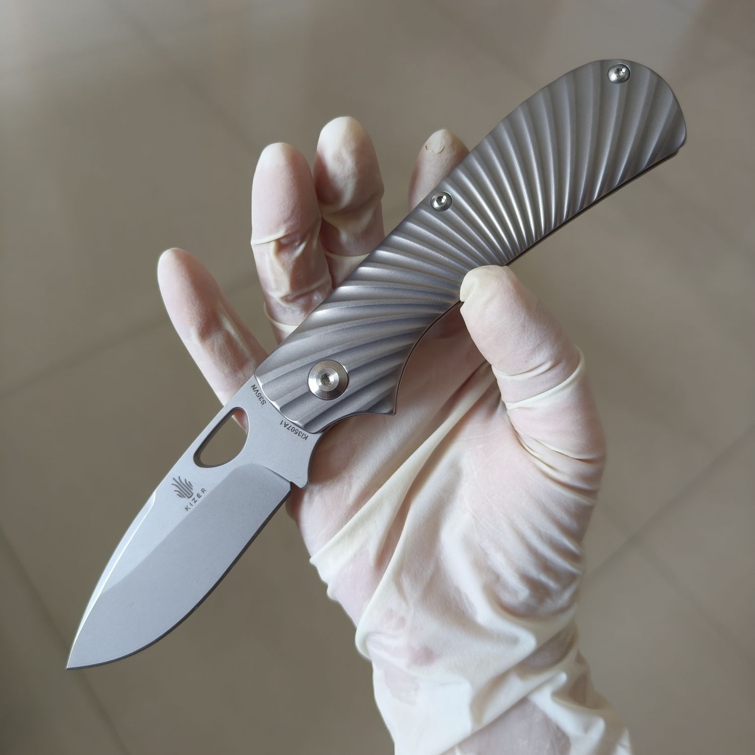 【售完】Kizer Knives Zipslip S35VN钢 钛柄 Ki3507 原价688 特价388