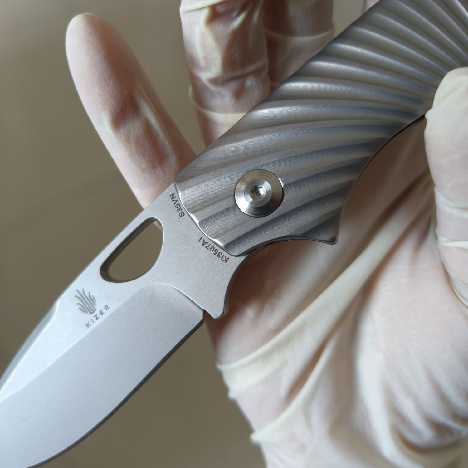 【售完】Kizer Knives Zipslip S35VN钢 钛柄 Ki3507 原价688 特价388