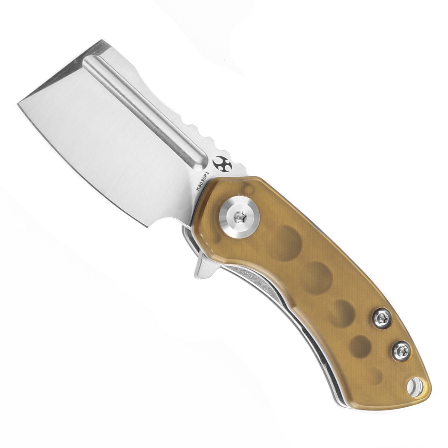 Kansept Mini Korvid S35VN钢 PEI/Ultem柄 K3030P1 琥珀色 638