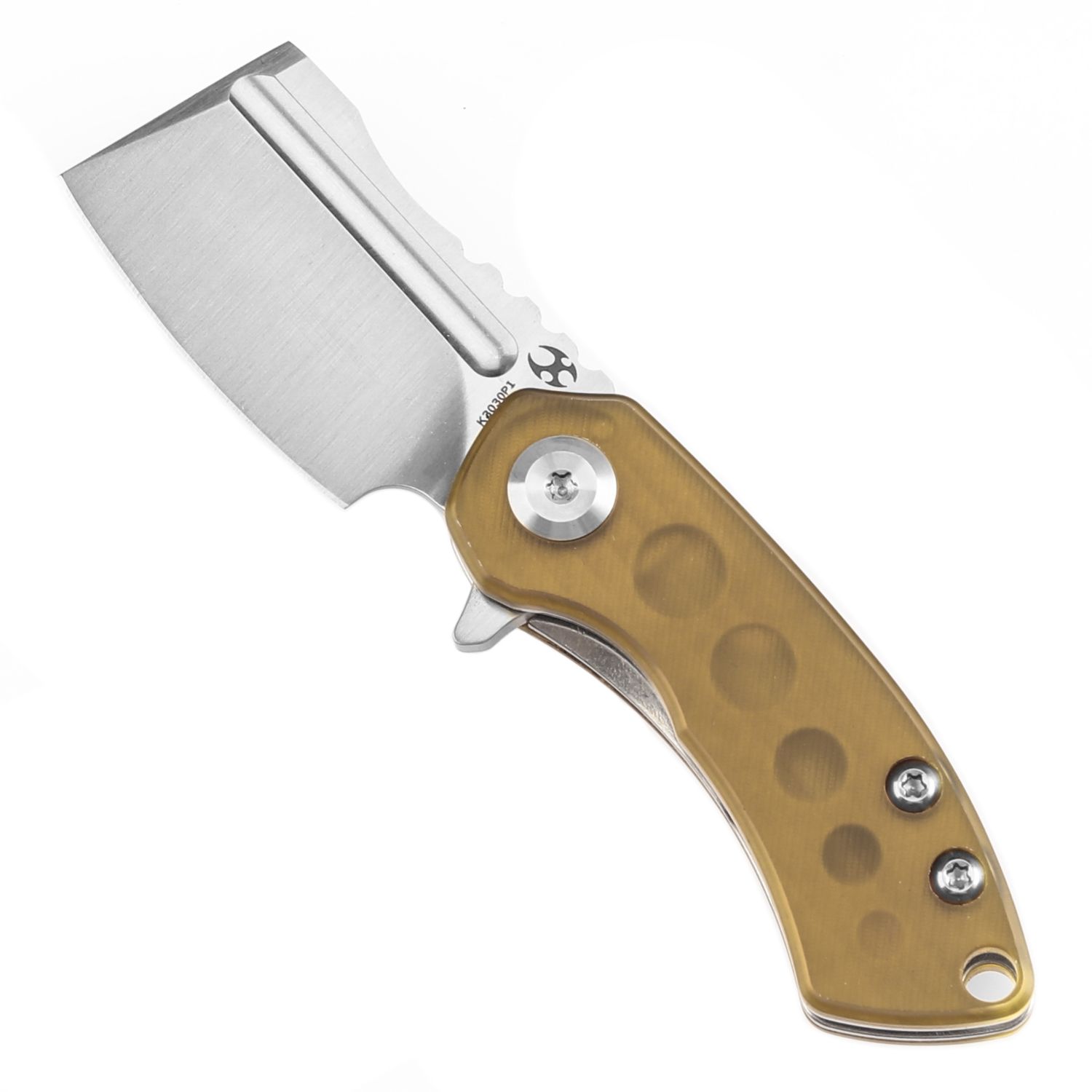 Kansept Mini Korvid S35VN钢 PEI/Ultem柄 K3030P1 琥珀色 638