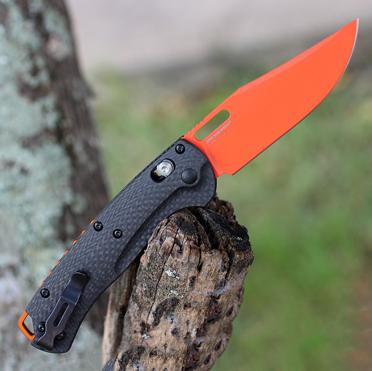 Benchmade Mini Taggedout AXIS CPM-MagnaCut钢 碳纤维柄 155330R-01 黑色 2400