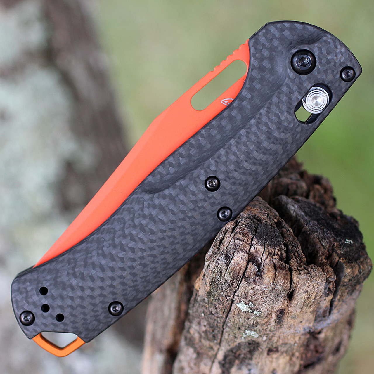 Benchmade Mini Taggedout AXIS CPM-MagnaCut钢 碳纤维柄 155330R-01 黑色 2400