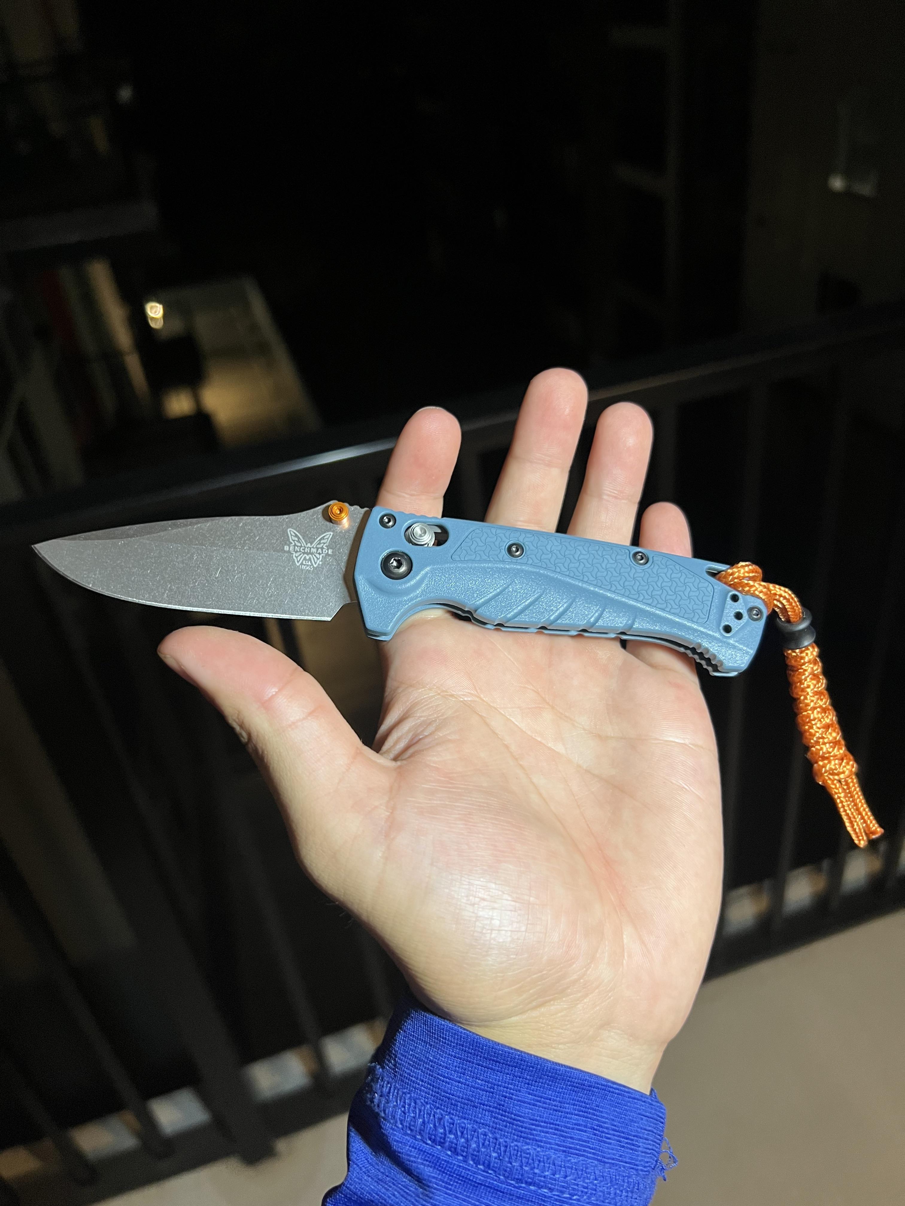 Benchmade Water Mini Adira MagnaCut钢 Grivory尼龙柄 18065 蓝色 1500
