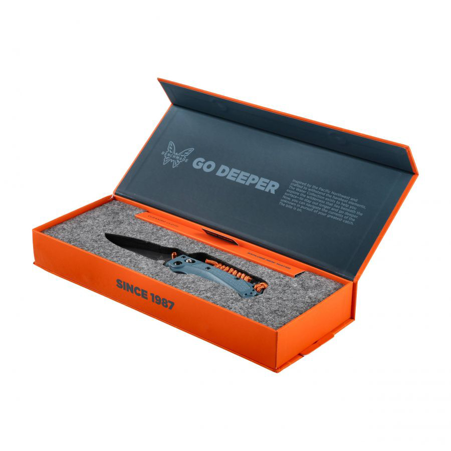 Benchmade Water Mini Adira MagnaCut钢 Grivory尼龙柄 18065 蓝色 1500