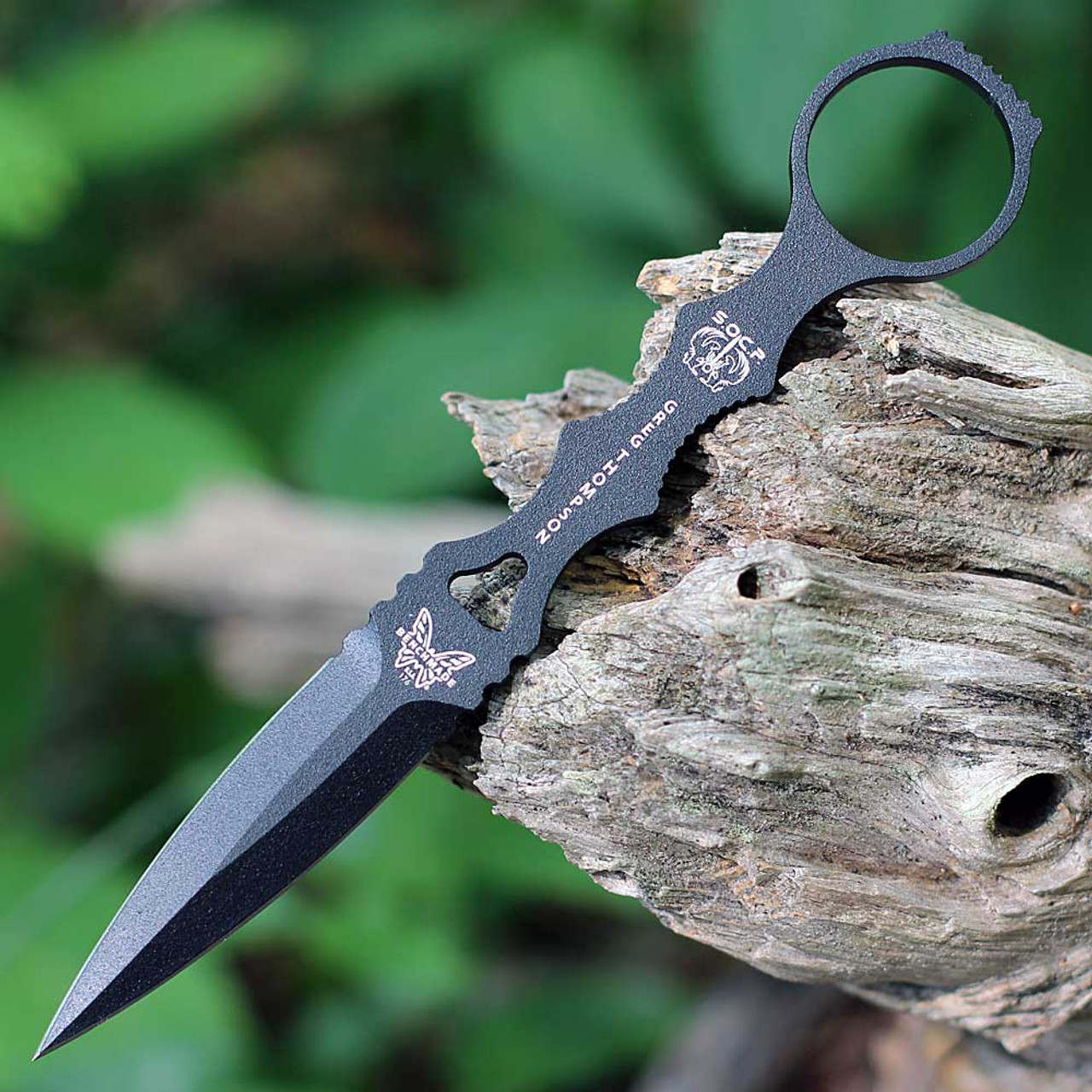 Benchmade 440C钢 176BKSN 黑色 沙色鞘 880
