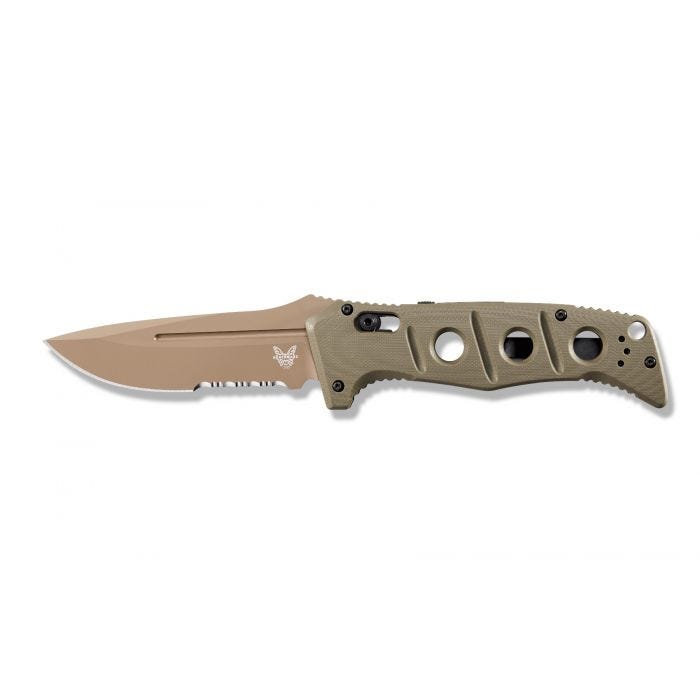 Benchmade Auto Adamas CPM-CruWear钢 G10柄材 2750SFE-2 OD绿色 2799