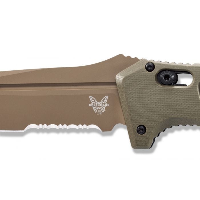 Benchmade Auto Adamas CPM-CruWear钢 G10柄材 2750SFE-2 OD绿色 2799