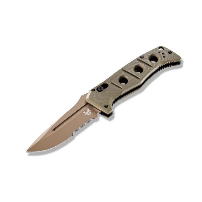 Benchmade Auto Adamas CPM-CruWear钢 G10柄材 2750SFE-2 OD绿色 2799