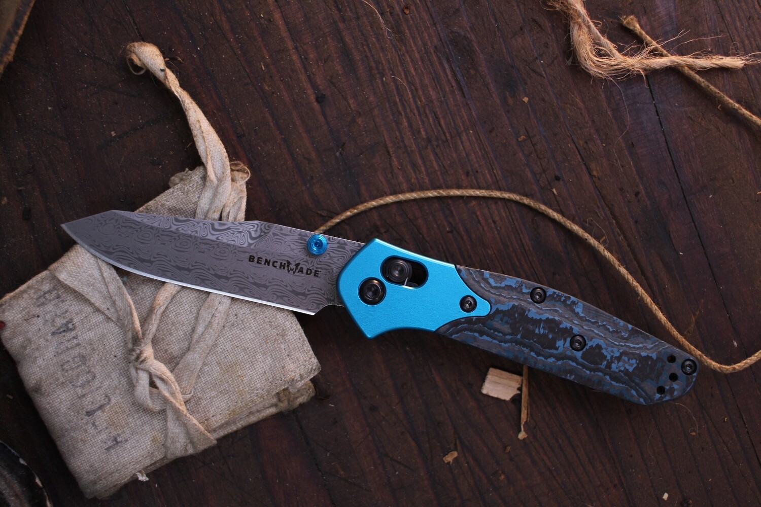 Benchmade Gold Class Mini Osborne 大马士革钢 945-221 6800