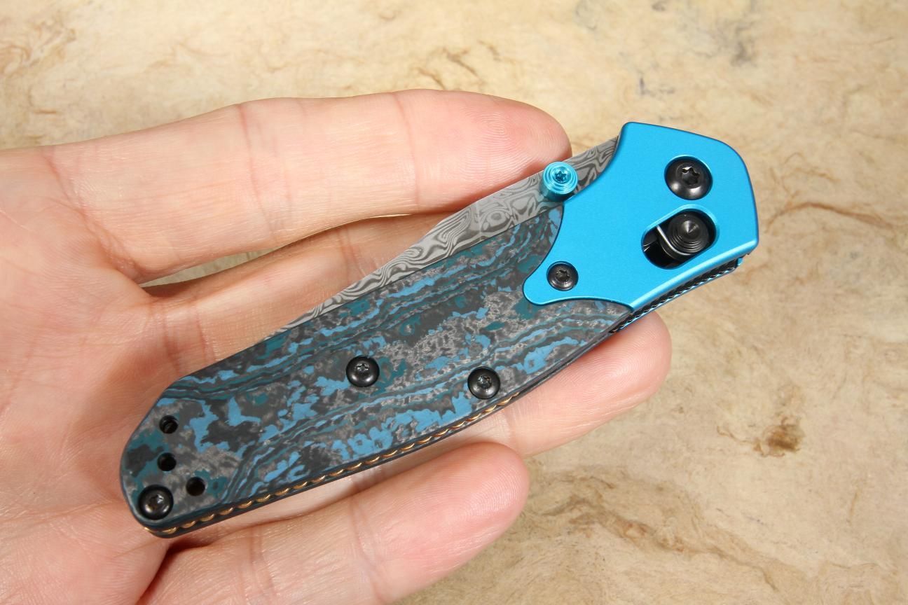 Benchmade Gold Class Mini Osborne 大马士革钢 945-221 6800