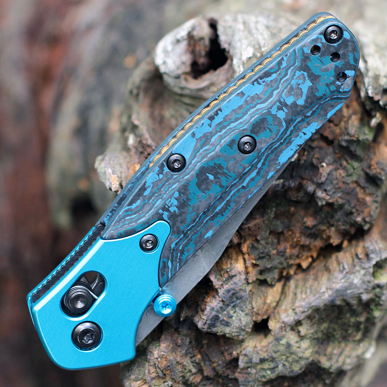 Benchmade Gold Class Mini Osborne 大马士革钢 945-221 6800