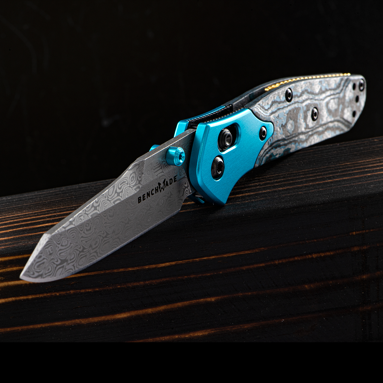 Benchmade Gold Class Mini Osborne 大马士革钢 945-221 6800