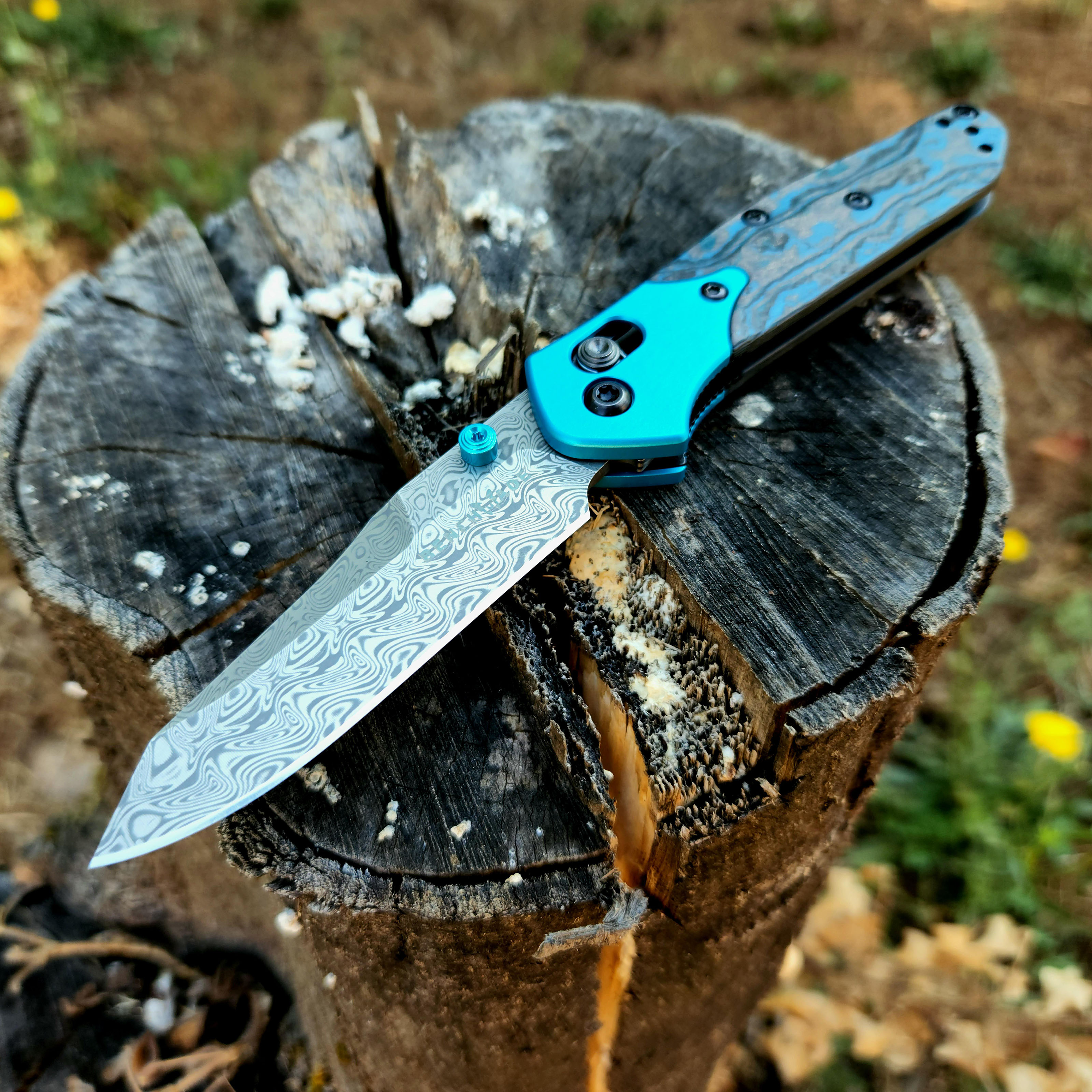 Benchmade Gold Class Mini Osborne 大马士革钢 945-221 6800