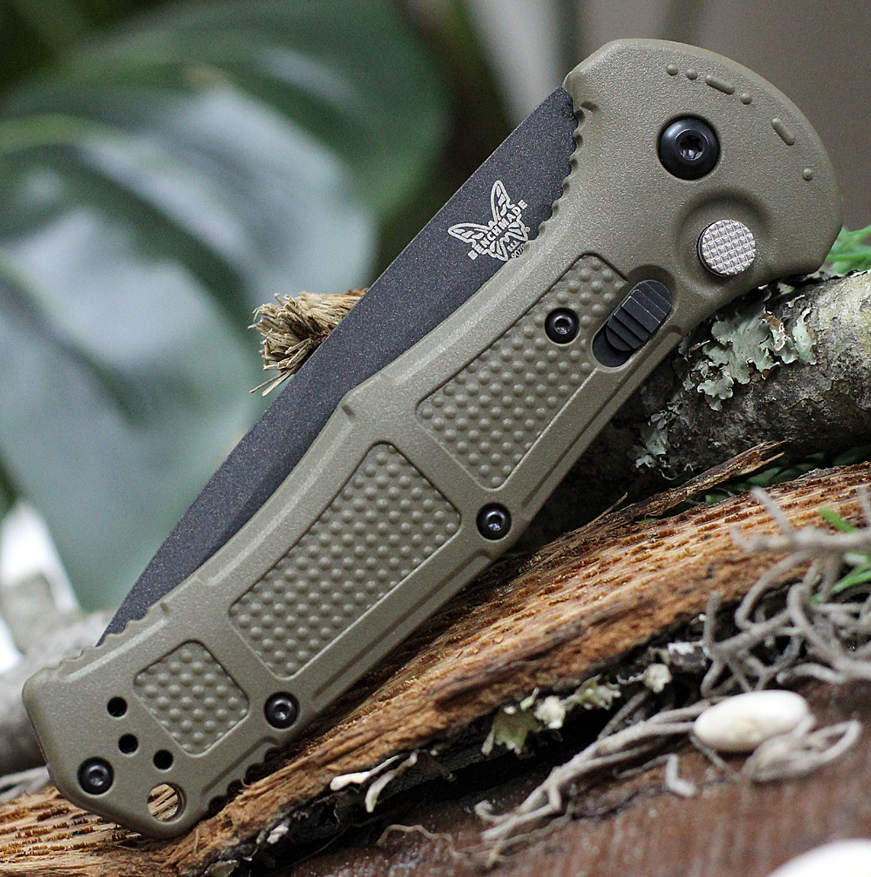 Benchmade Mini Claymore AUTO CPM-D2钢 Grivory尼龙柄 9570BK-1 军绿色 1599