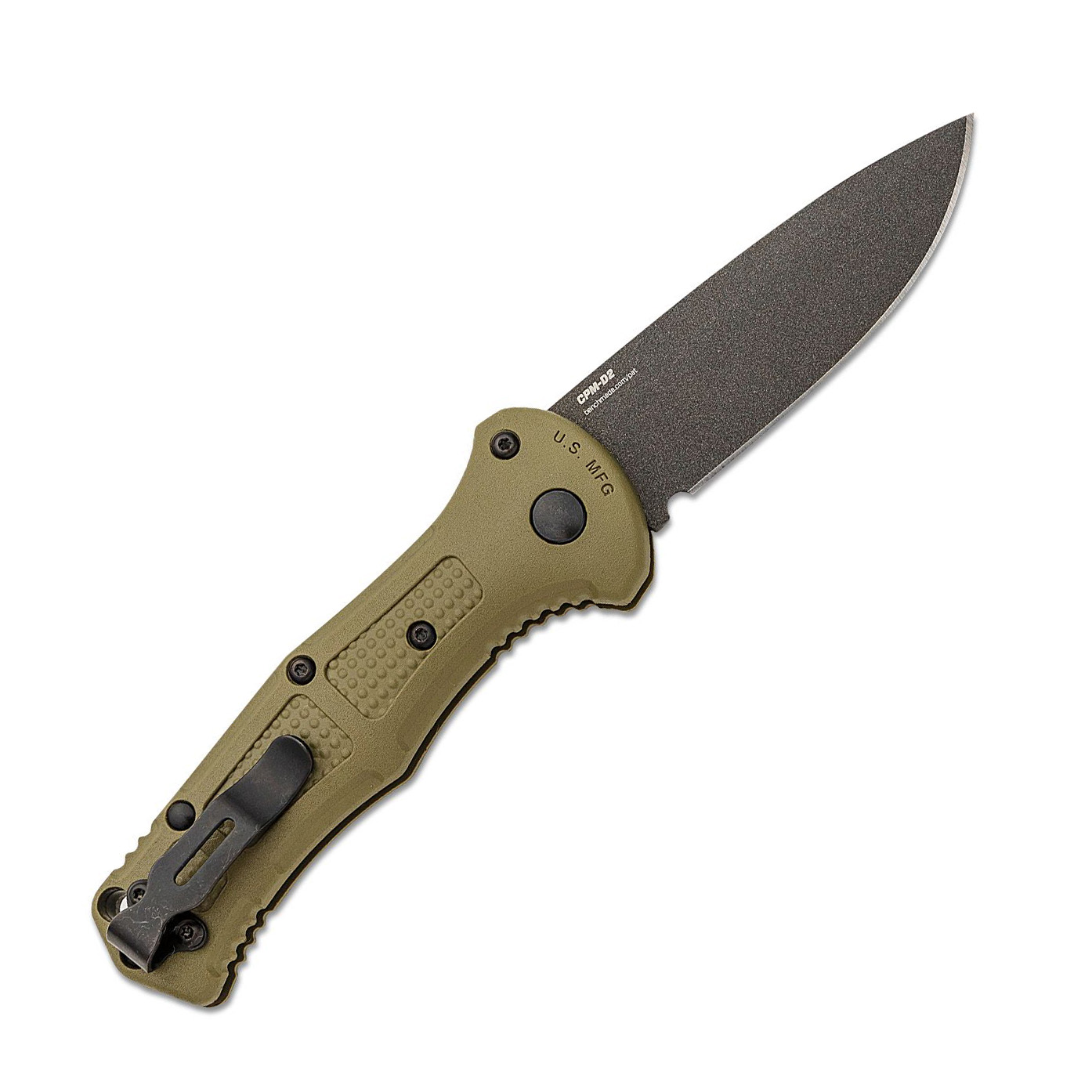 Benchmade Mini Claymore AUTO CPM-D2钢 Grivory尼龙柄 9570BK-1 军绿色 1599