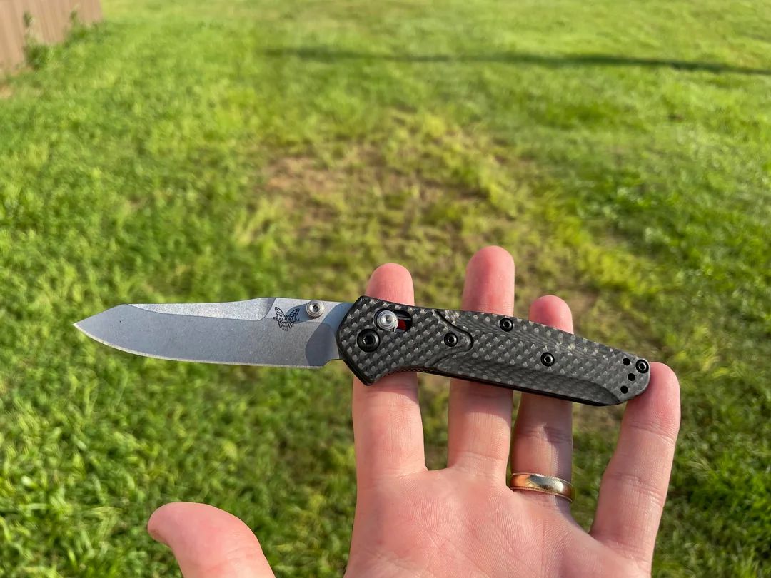 Benchmade Mini Osborne CPM-S90V钢 碳纤维柄 945-2 黑色 2380