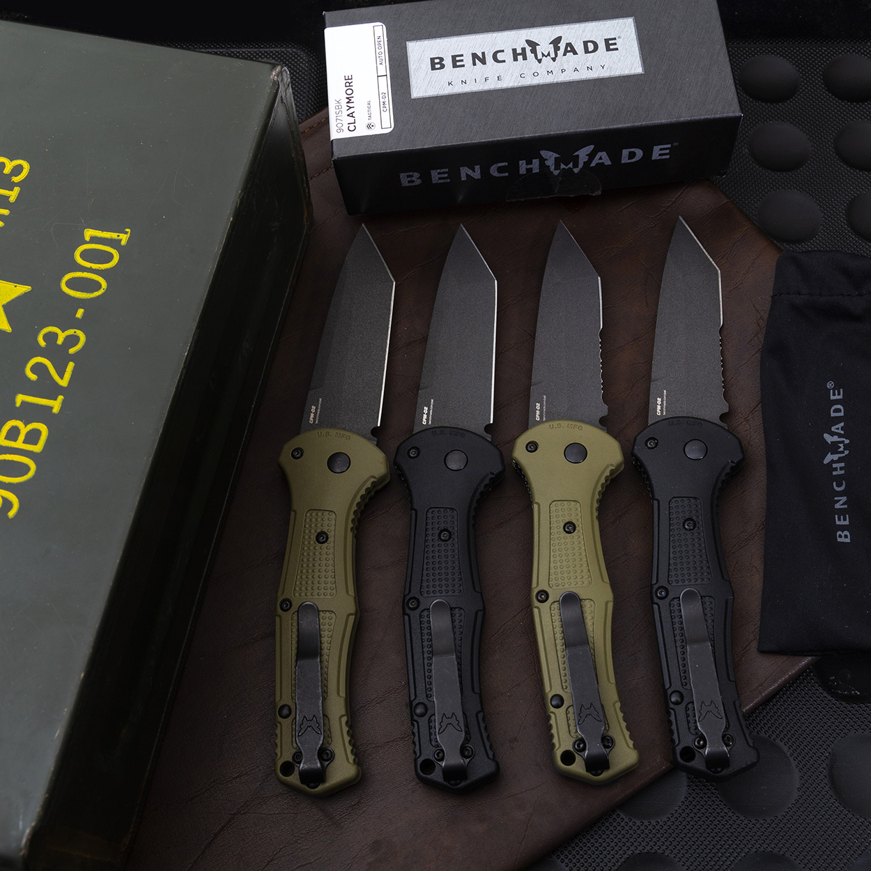 Benchmade Claymore CPM-D2钢 Grivory尼龙柄 9071SBK 黑色 1820