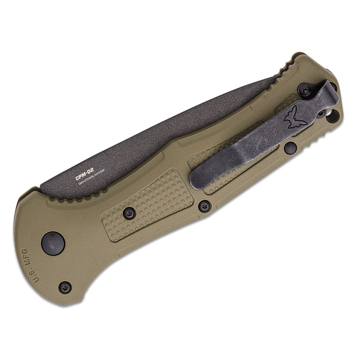 Benchmade Claymore AUTO CPM-D2钢  Grivory尼龙柄 9071BK-1 军绿色 1820