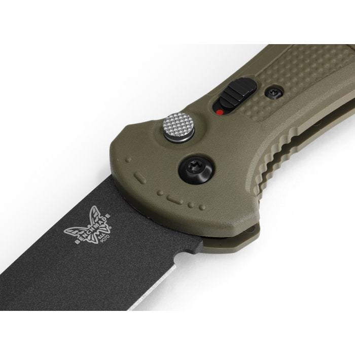 Benchmade Claymore AUTO CPM-D2钢 Grivory尼龙柄 9070BK-1 军绿色 1820