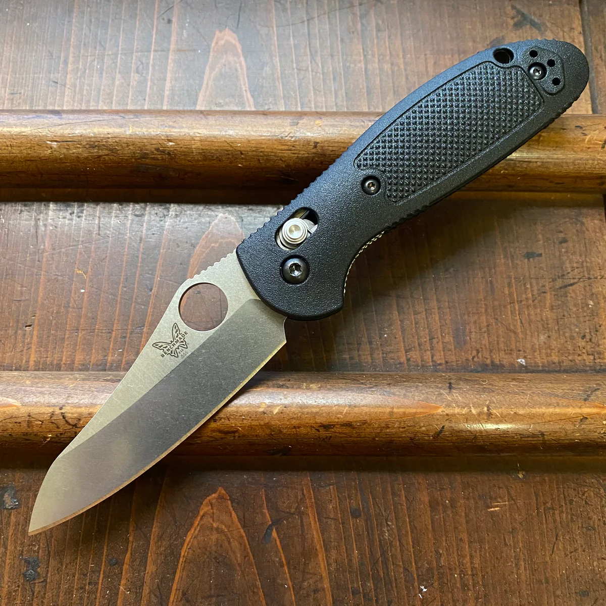 Benchmade Mini Griptilian CPM-S30V钢 玻璃纤维尼龙柄 555-S30V