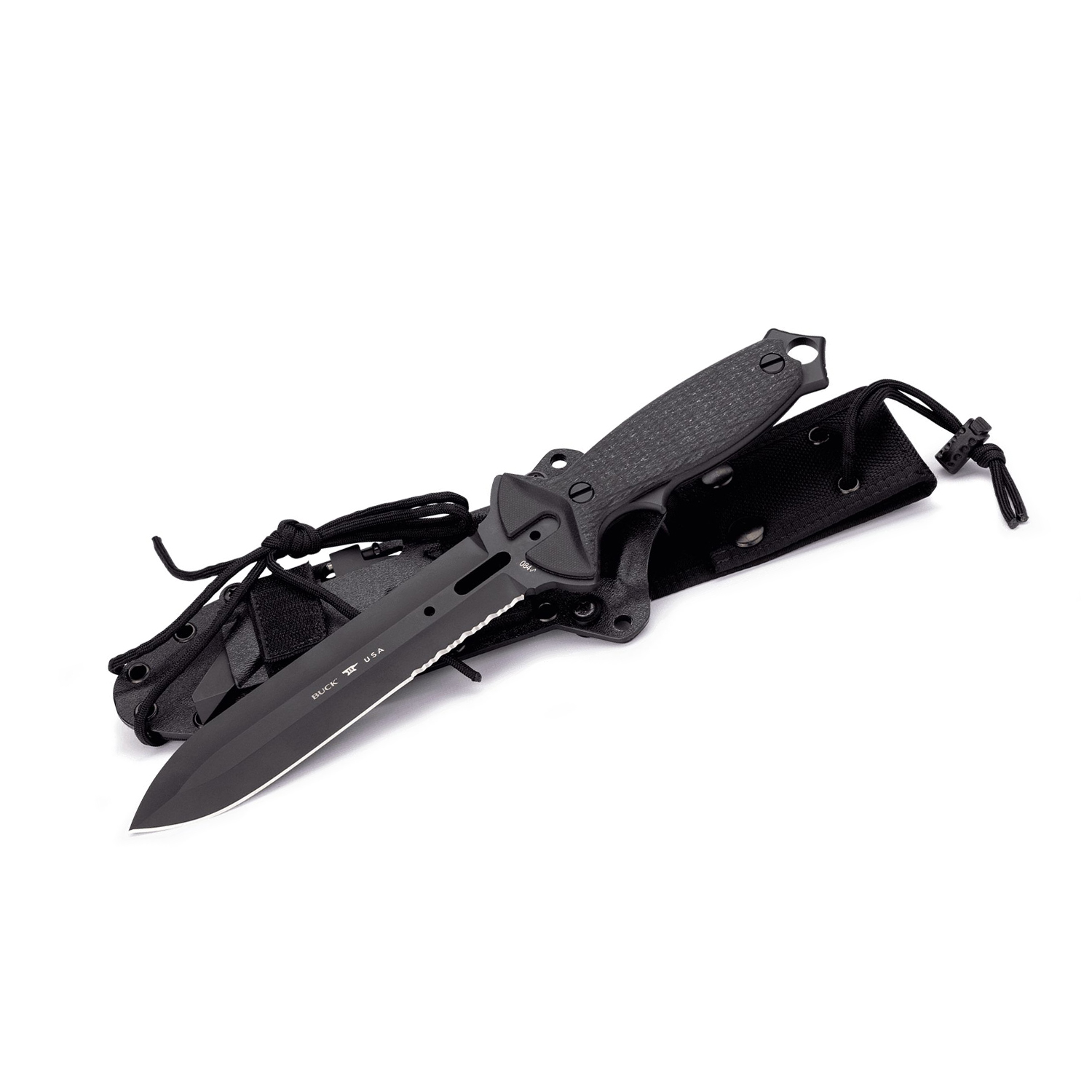 Buck knives BuckMaster 420HC钢 G10手柄 0084BKXLE 黑色 5400