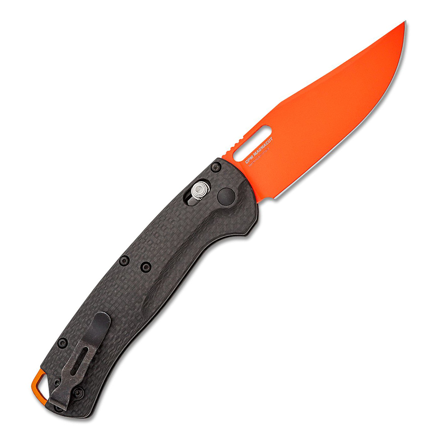 Benchmade Taggedout CPM-MagnaCut钢 碳纤维柄 15535OR-01 黑橙 2600
