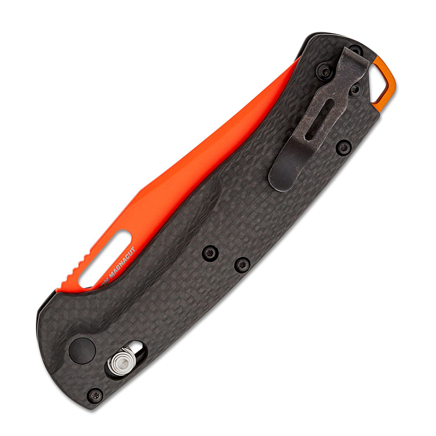 Benchmade Taggedout CPM-MagnaCut钢 碳纤维柄 15535OR-01 黑橙 2600