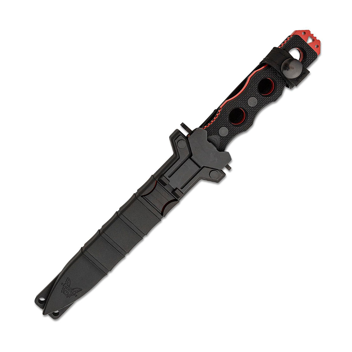 Benchmade SOCP 440C钢 G10柄 185T 黑红 1750