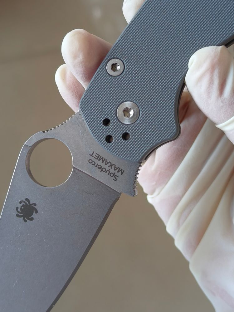 【已出】Spyderco Para Military 2 Maxamet钢 G10柄 C81GPDGY2 灰色 1500