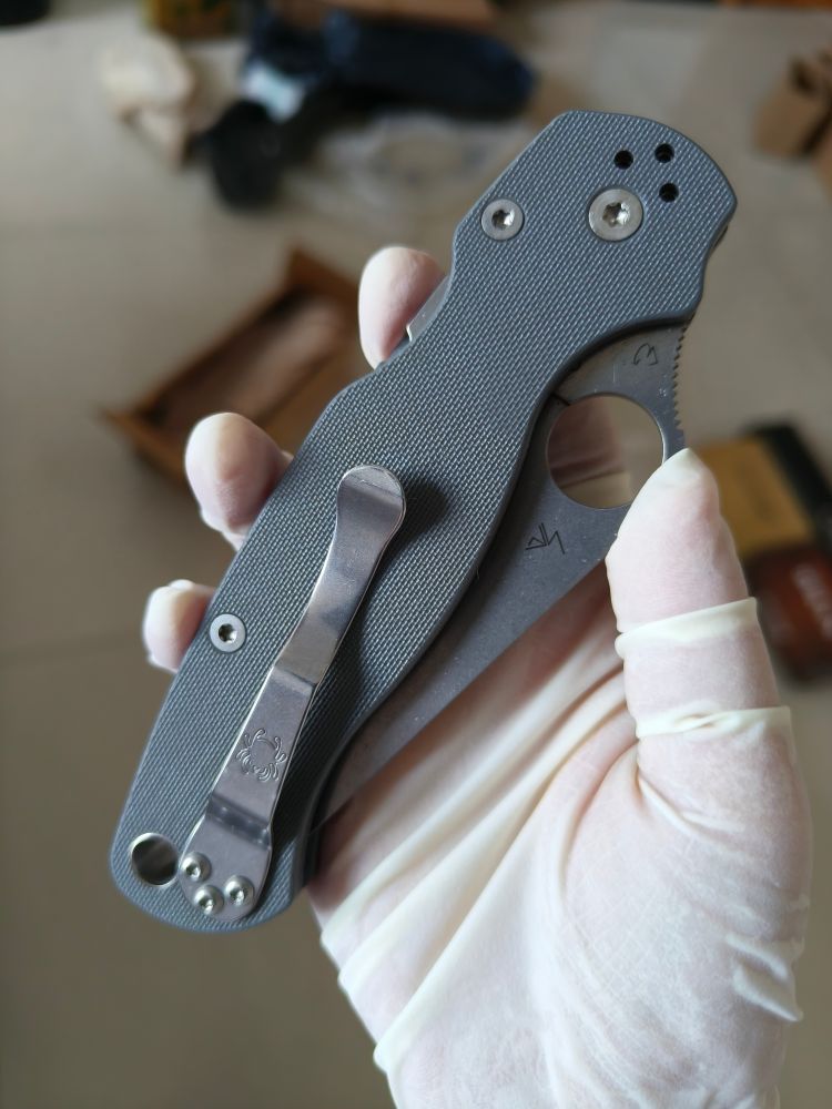 【已出】Spyderco Para Military 2 Maxamet钢 G10柄 C81GPDGY2 灰色 1500