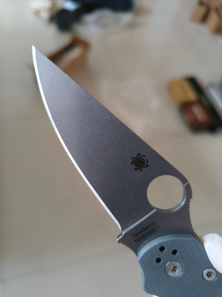 【已出】Spyderco Para Military 2 Maxamet钢 G10柄 C81GPDGY2 灰色 1500