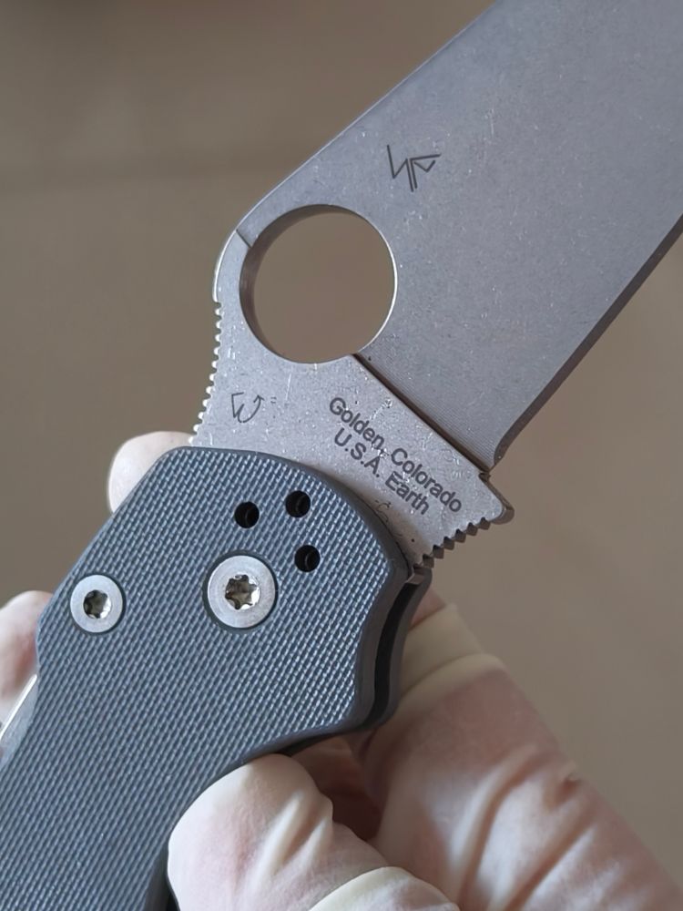 【已出】Spyderco Para Military 2 Maxamet钢 G10柄 C81GPDGY2 灰色 1500