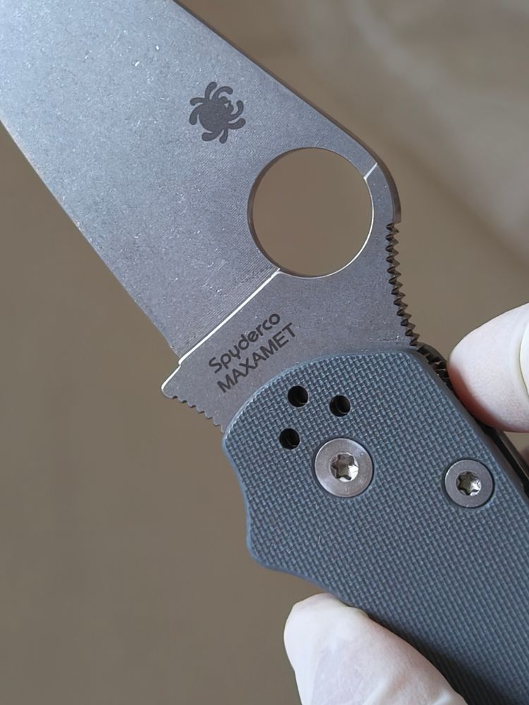 【已出】Spyderco Para Military 2 Maxamet钢 G10柄 C81GPDGY2 灰色 1500