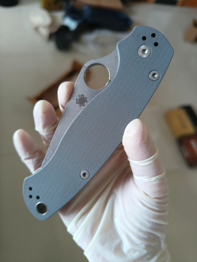【已出】Spyderco Para Military 2 Maxamet钢 G10柄 C81GPDGY2 灰色 1500