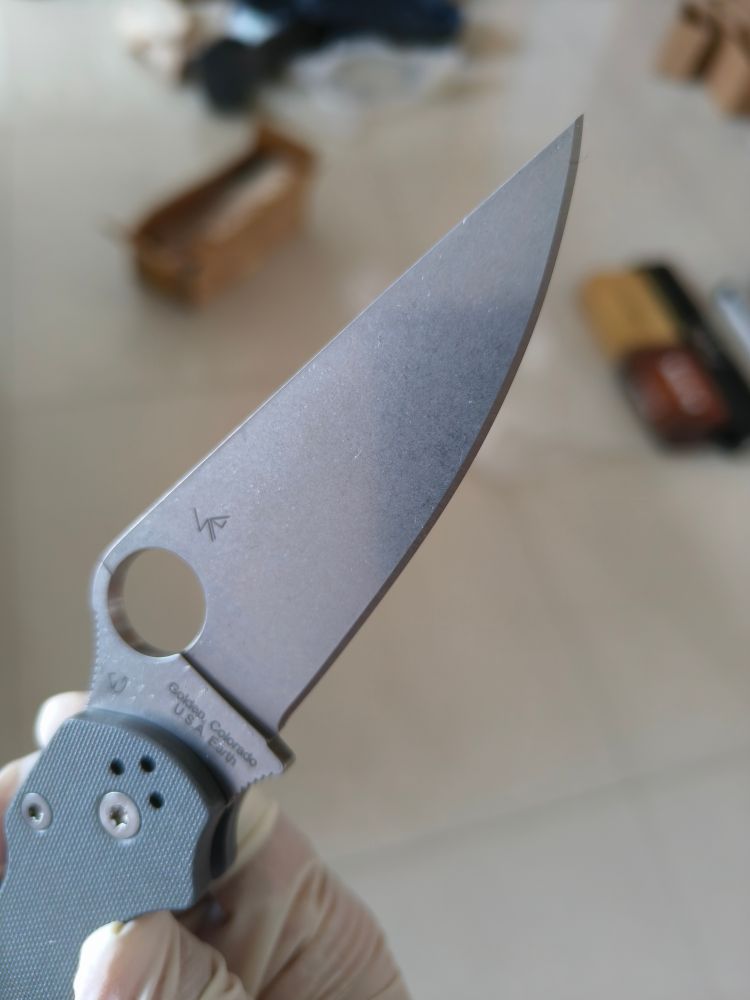 【已出】Spyderco Para Military 2 Maxamet钢 G10柄 C81GPDGY2 灰色 1500