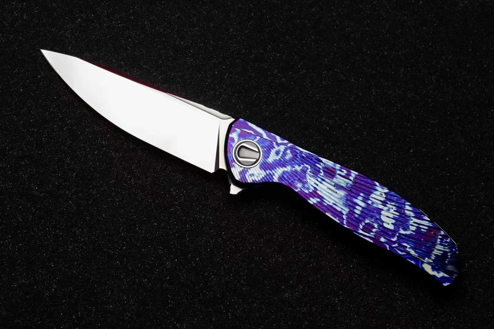 🏆 Sergey Shirogorov Knives Custom Tihatium CPM-​S110V钢 钛柄
