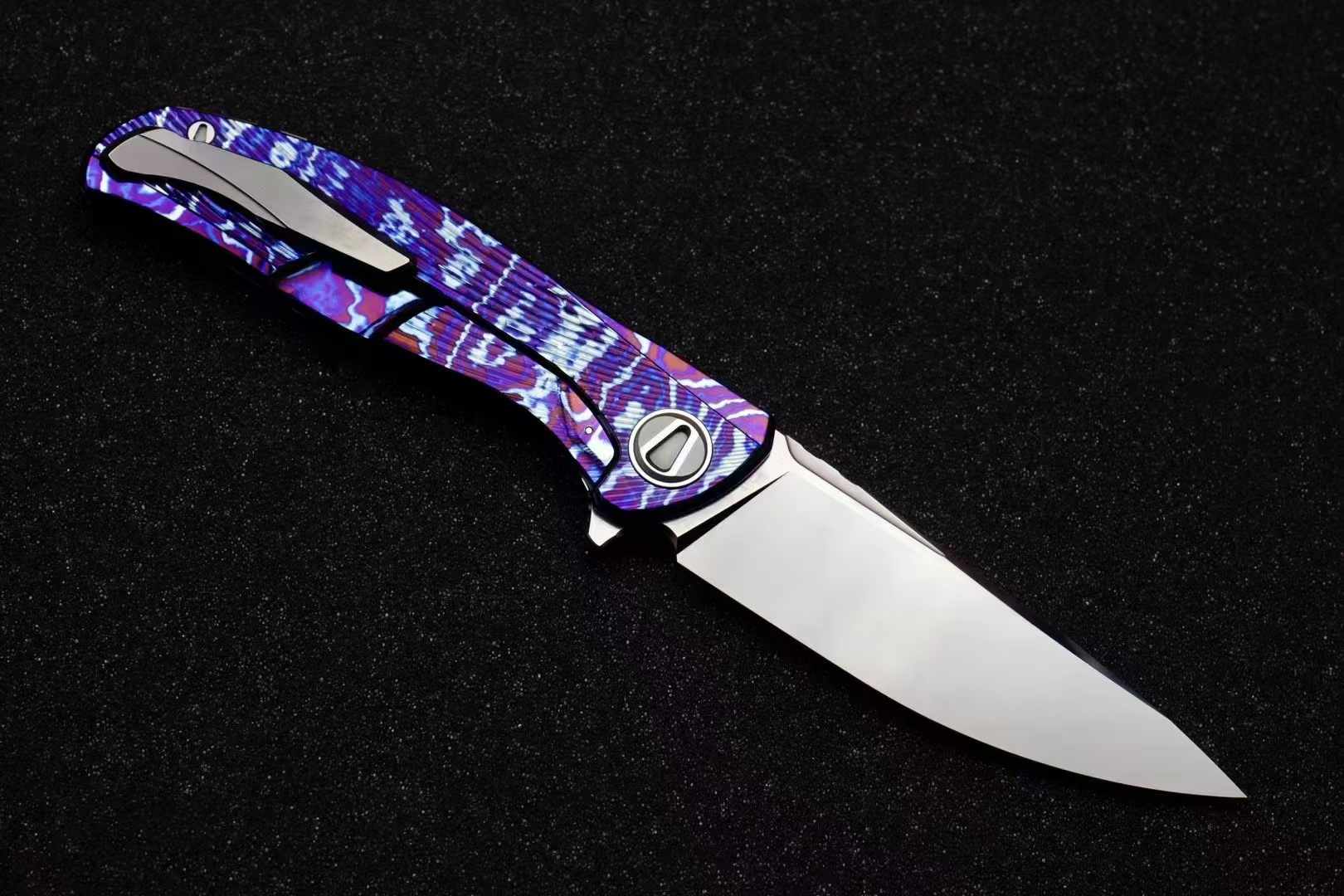 🏆 Sergey Shirogorov Knives Custom Tihatium CPM-​S110V钢 钛柄