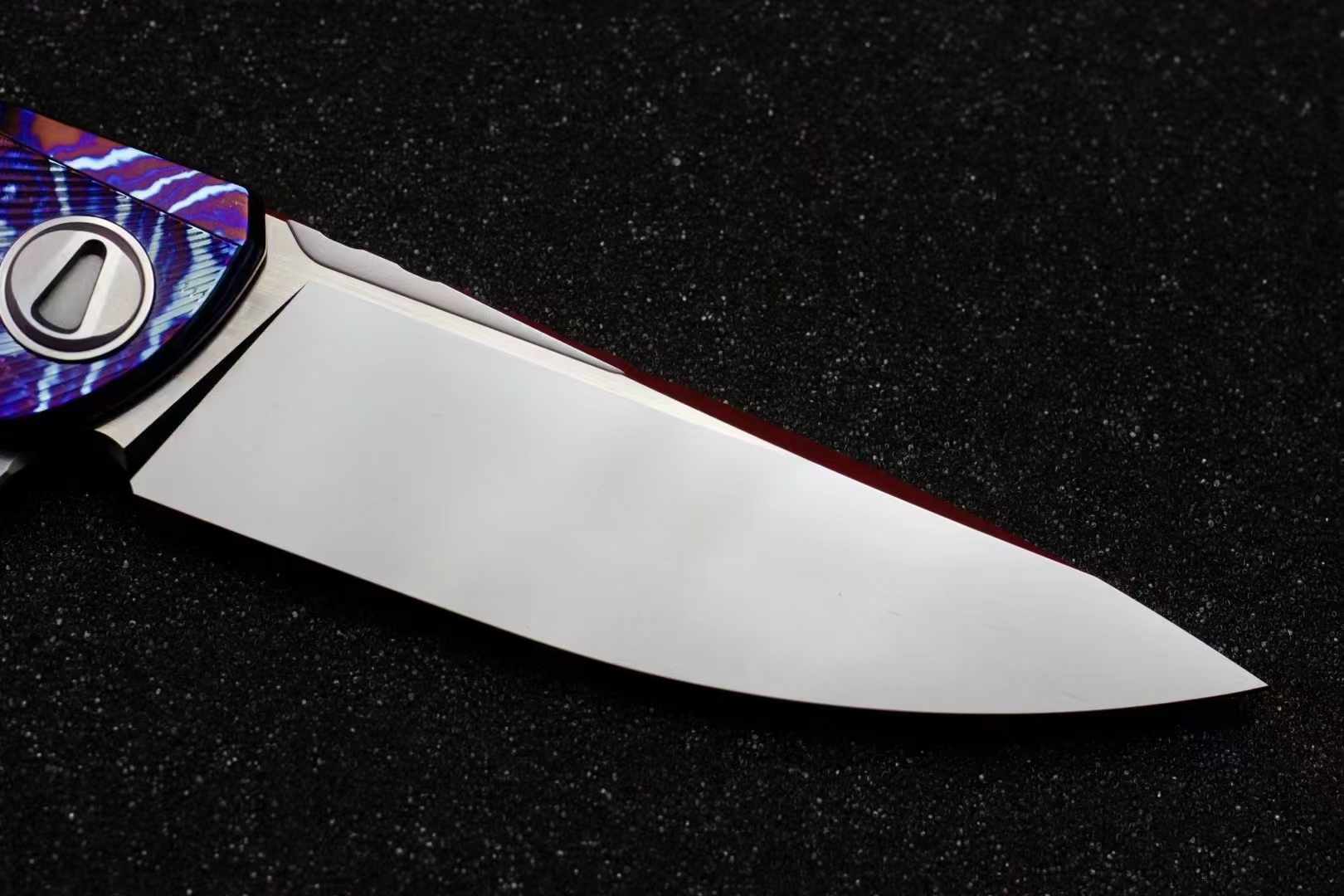 🏆 Sergey Shirogorov Knives Custom Tihatium CPM-​S110V钢 钛柄
